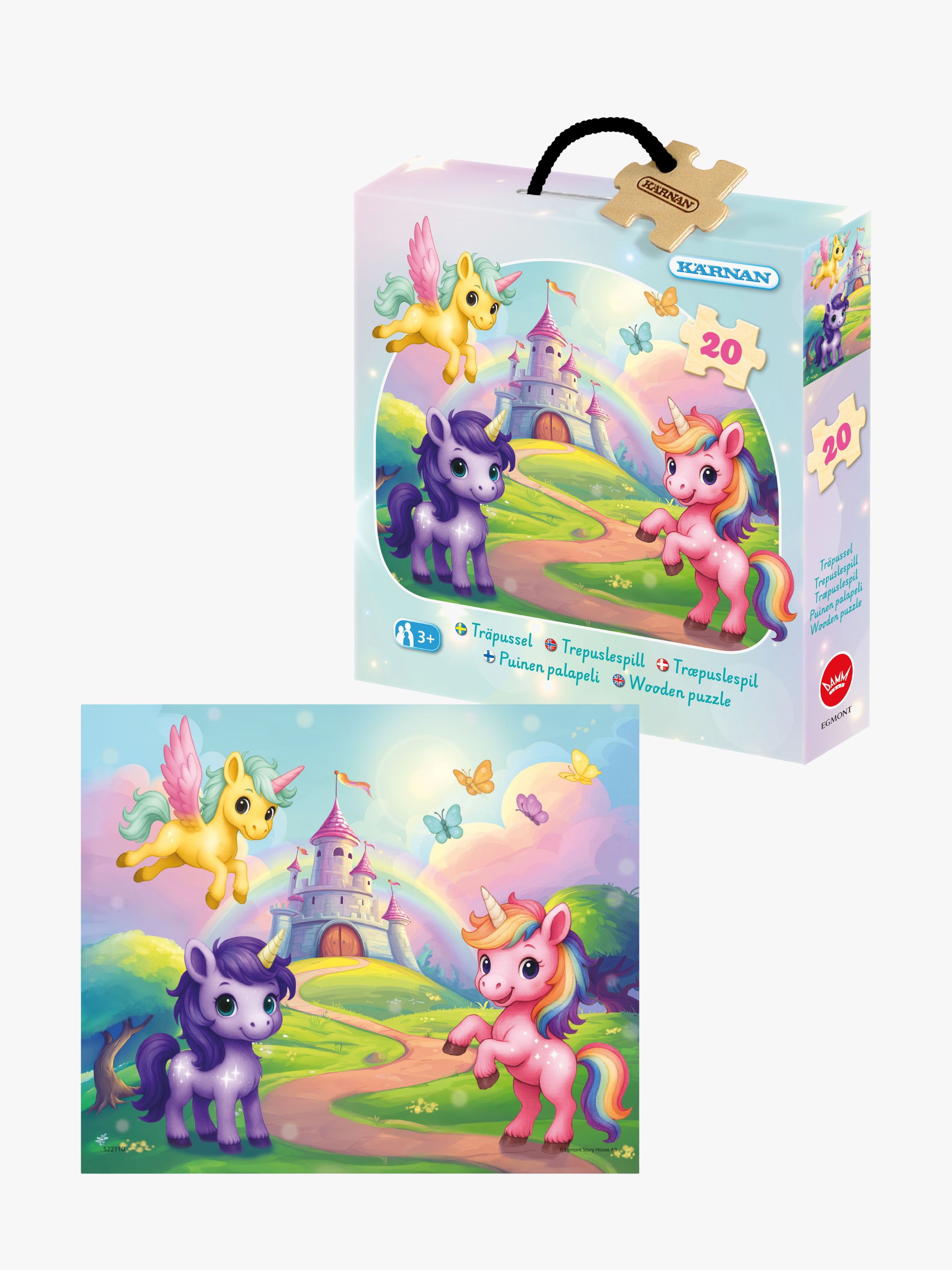 Egmont Kärnan Holzpuzzle Einhorn 30 Teile