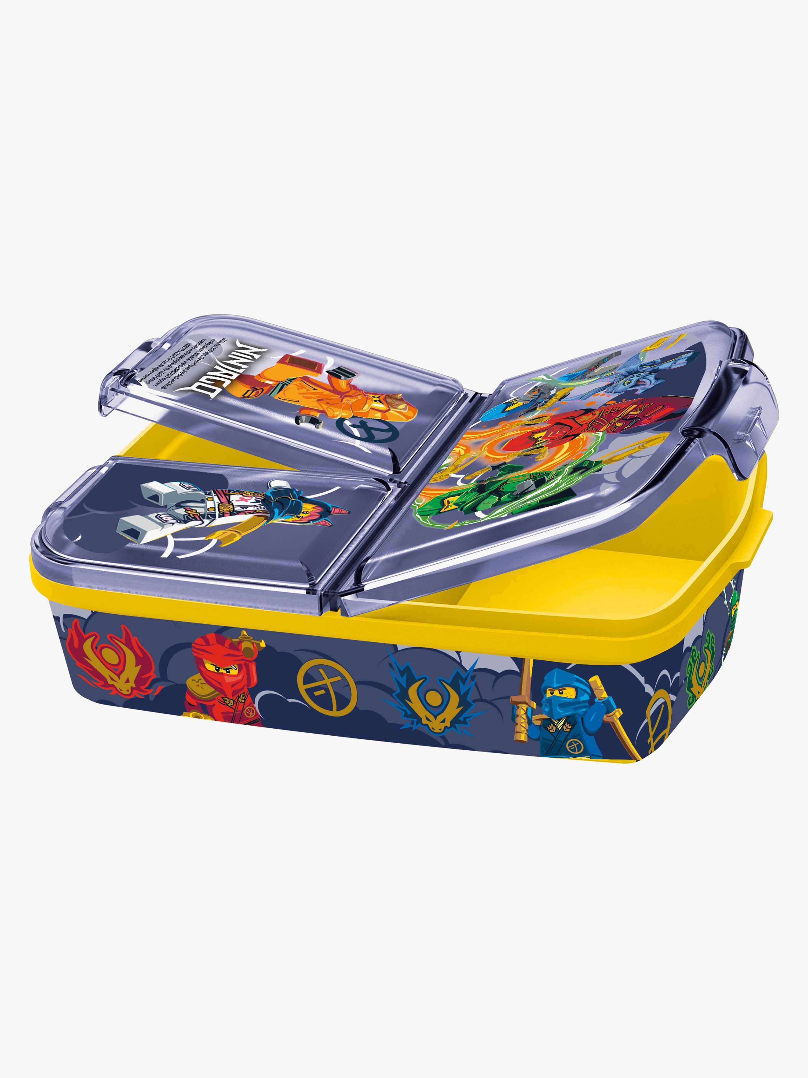 LEGO® Ninjago Brotdose mit Fach, Blau / Gelb