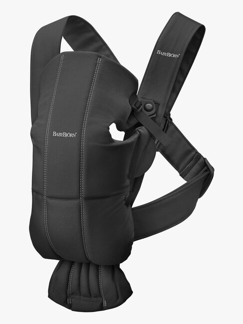 Babybjörn Mini Babytrage Gewebt, Schwarz