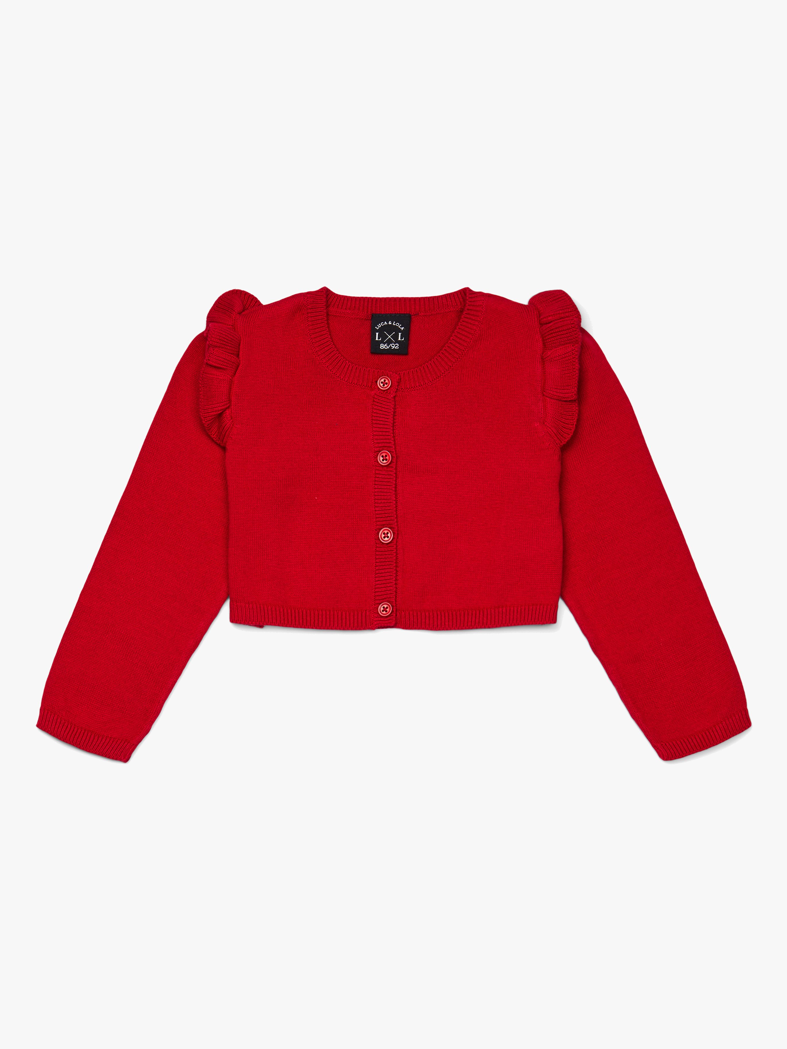 Luca &  Lola Giana Cardigan, Red 110-116
