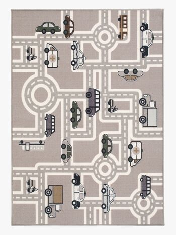 KMCarpets Straßenteppich Gummiert Grau 133x170 cm