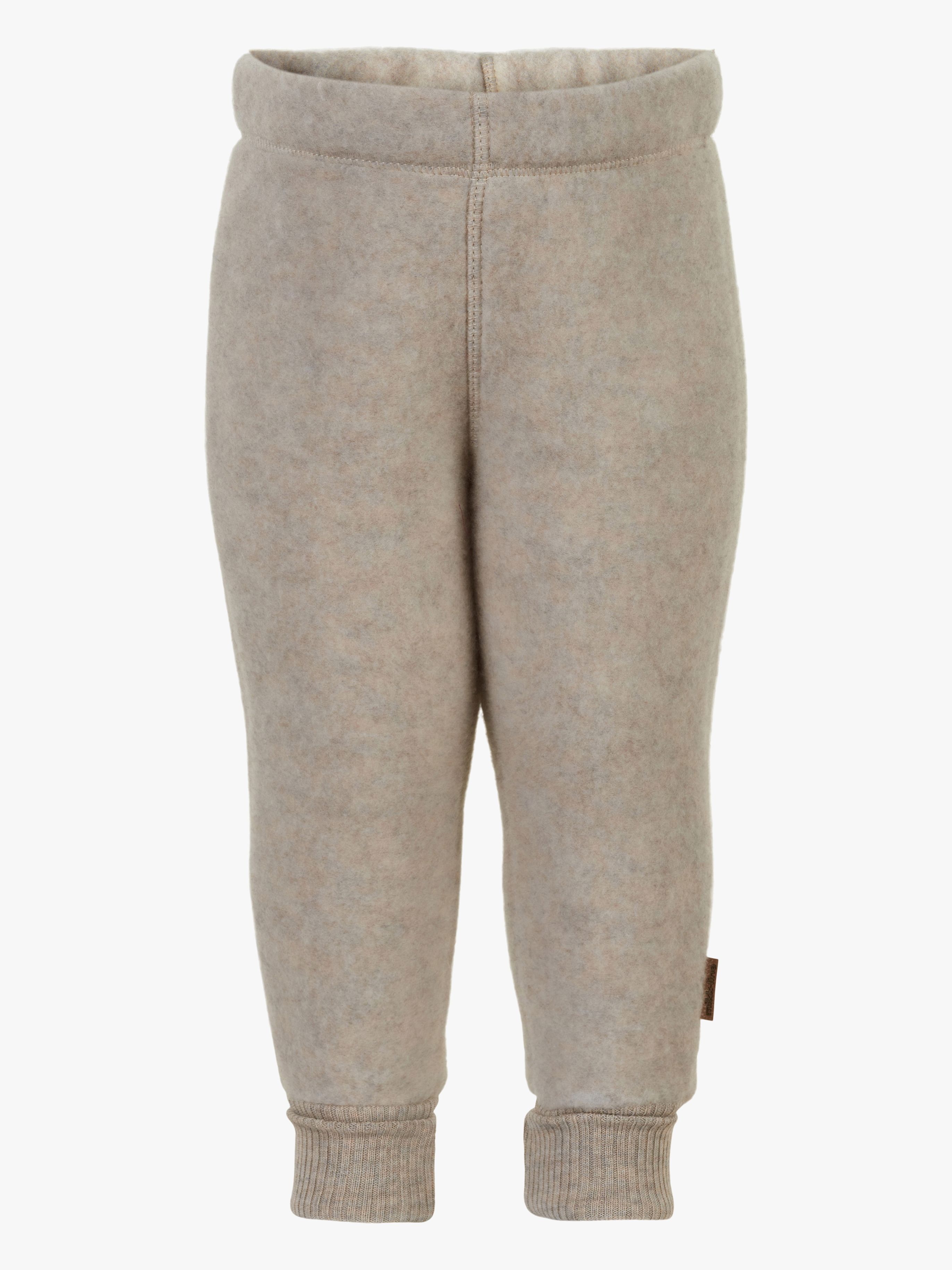 Mikk-Line Wollfilz-Hose Kind, Melange Offwhite, 116