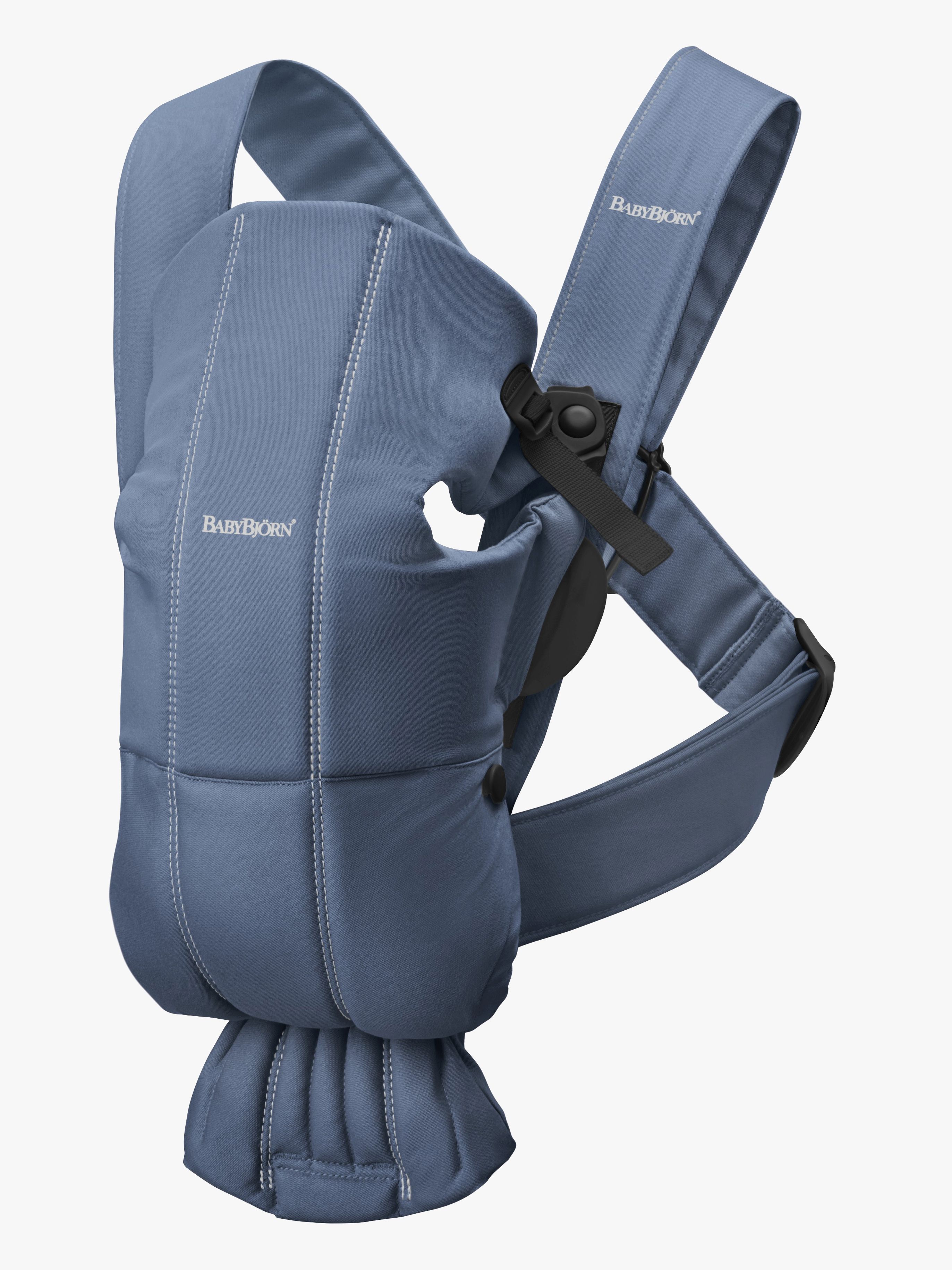 Babybjörn Mini Babytrage Gewebt, Blau