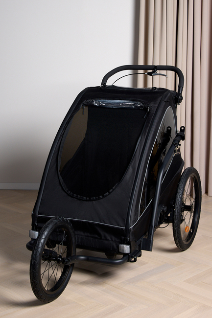 Beemoo Activity Sport Fahrradanhänger Inkl. Jogging-Set, Black