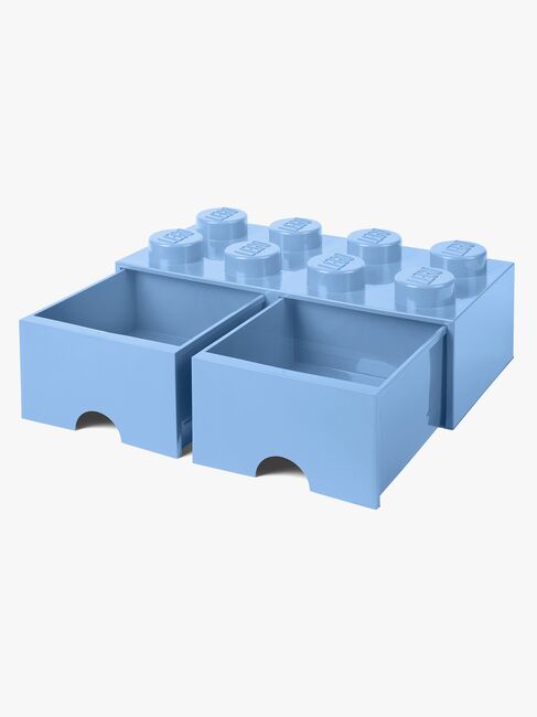 LEGO Aufbewahrungsbox mit Schublade 8, Hellblau