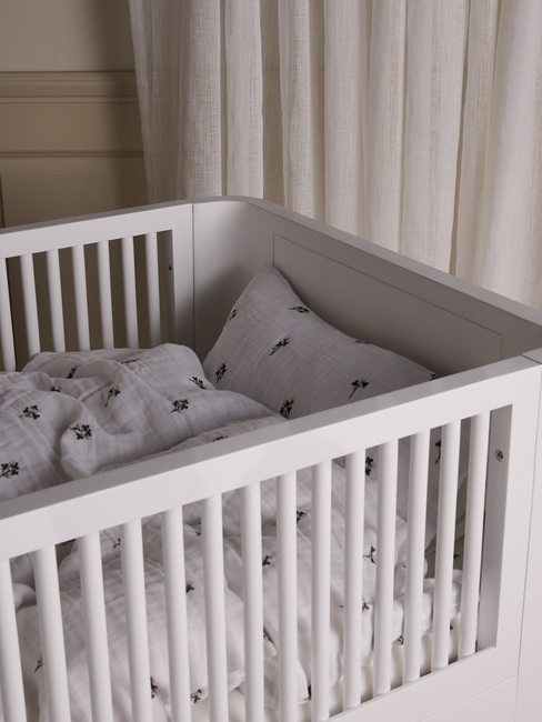 Alice & Fox ADORA Bettwäsche Babybett 100x130, Weiß