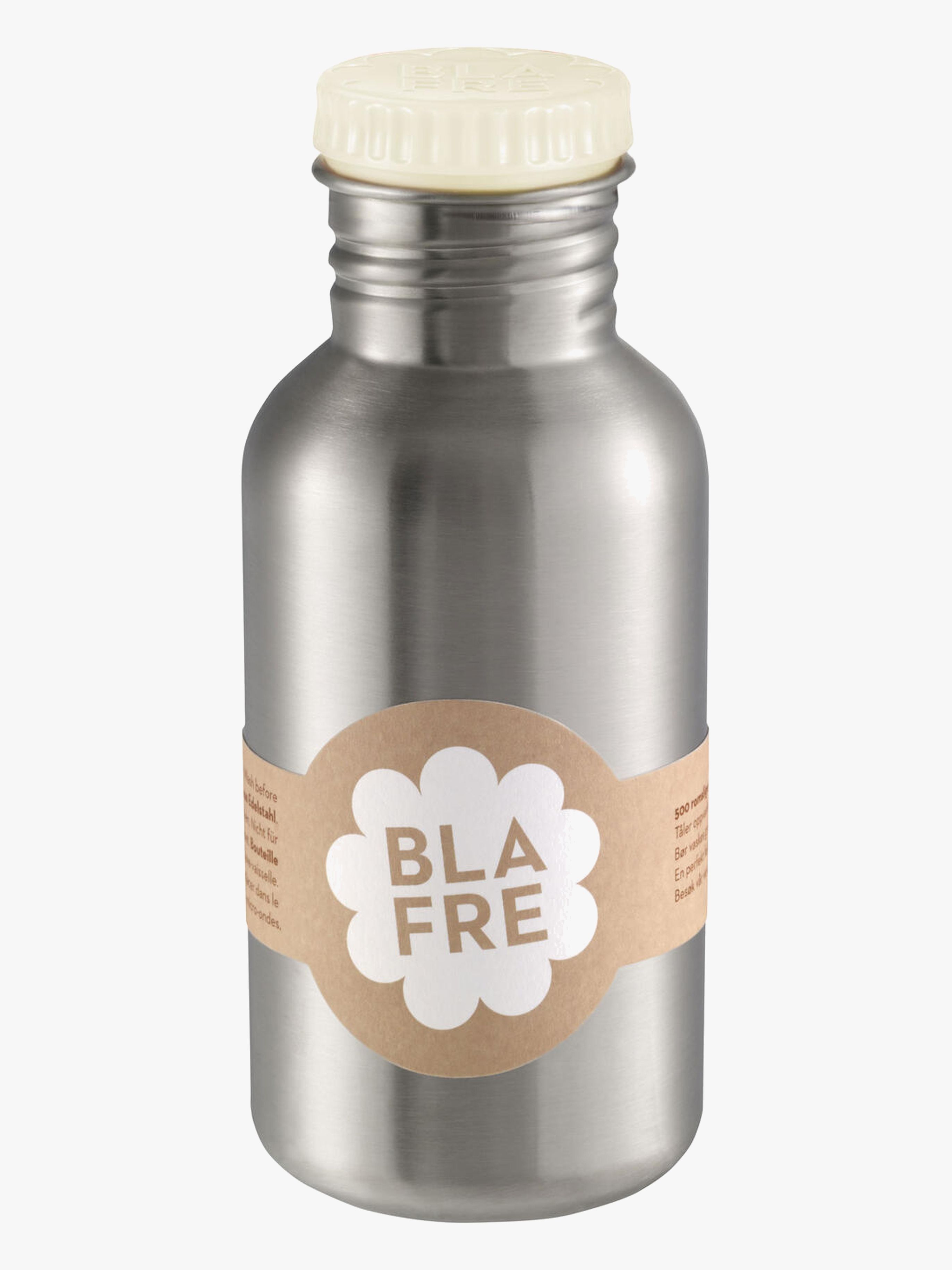 Edelstahlflasche 500 ml, Beige
