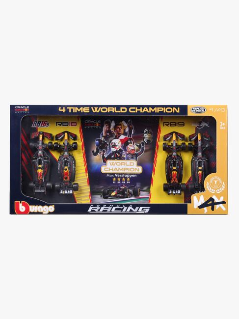 Bburago F1 Red Bull Racing Max Verstappen World Champion Autoset 1:43 4er-Pack