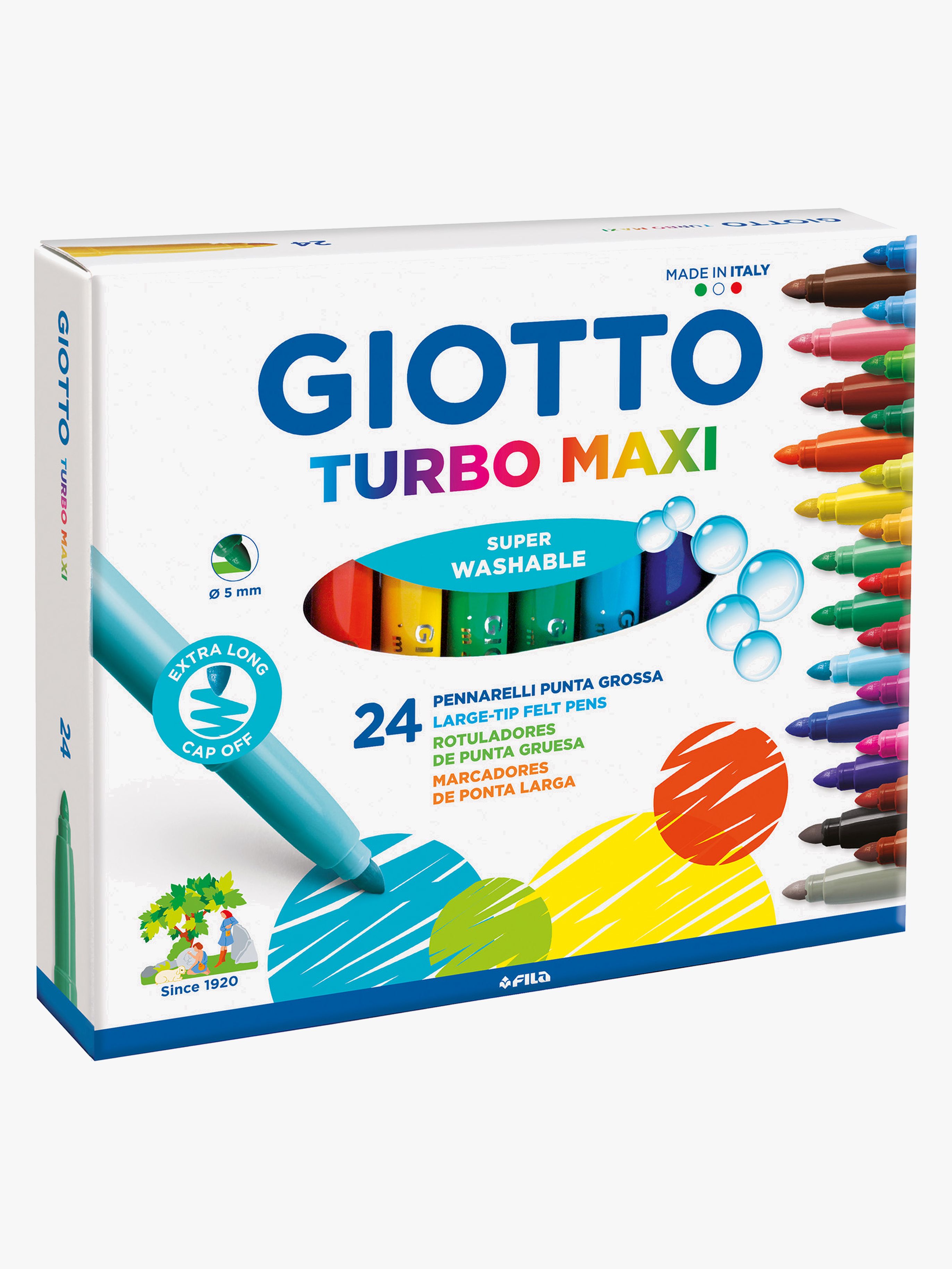 TRATTO Büro Maxi Filzstifte – 12 Stück In Rot, Ideal Für Büro, Schule & Kreativprojekte