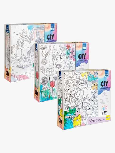 Peliko CIY Puzzle mit Wasserfarben 99 Teile Gemischte Auswahl