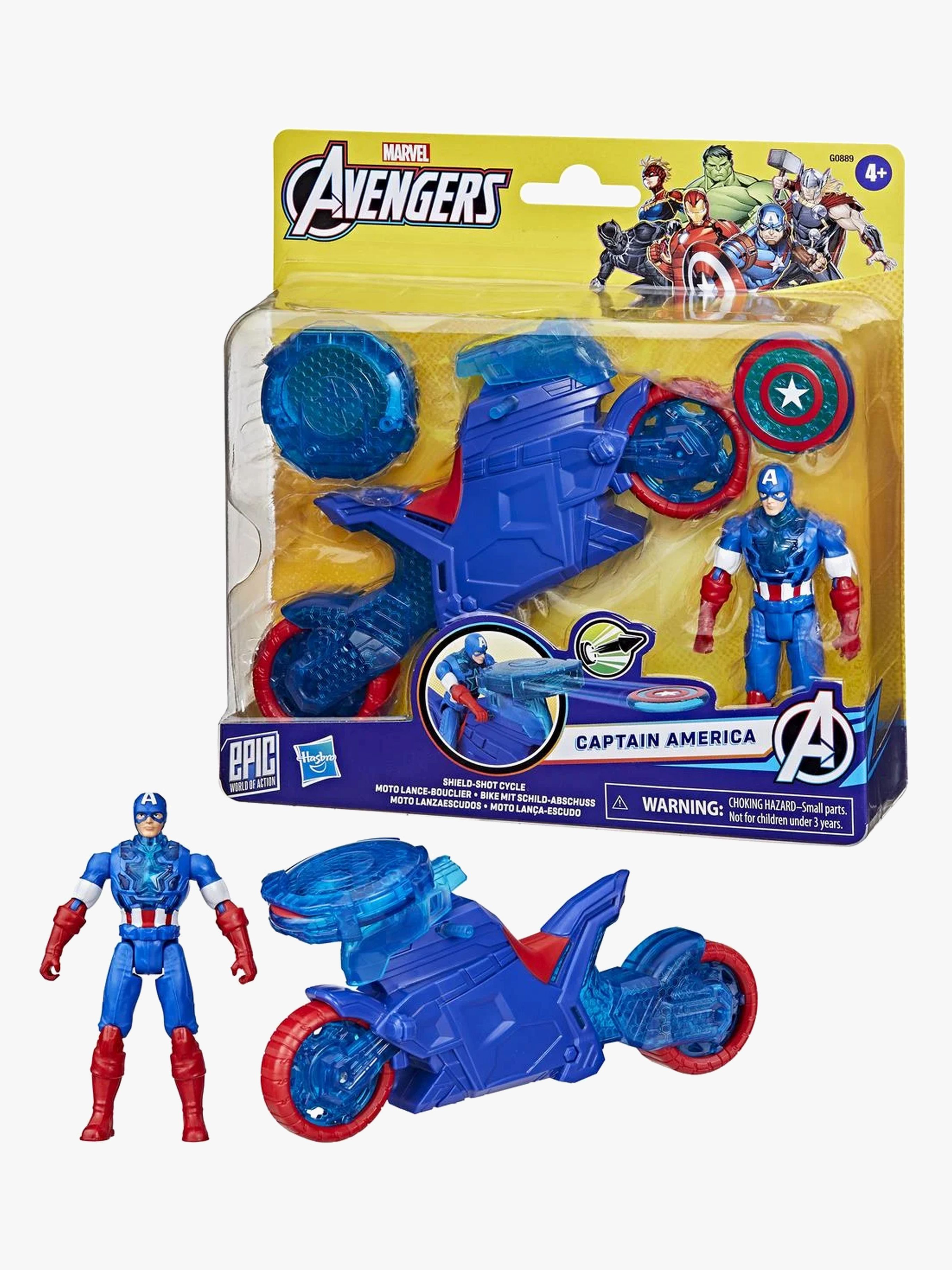 Captain America Actionfigur Shield-Shot Cycle