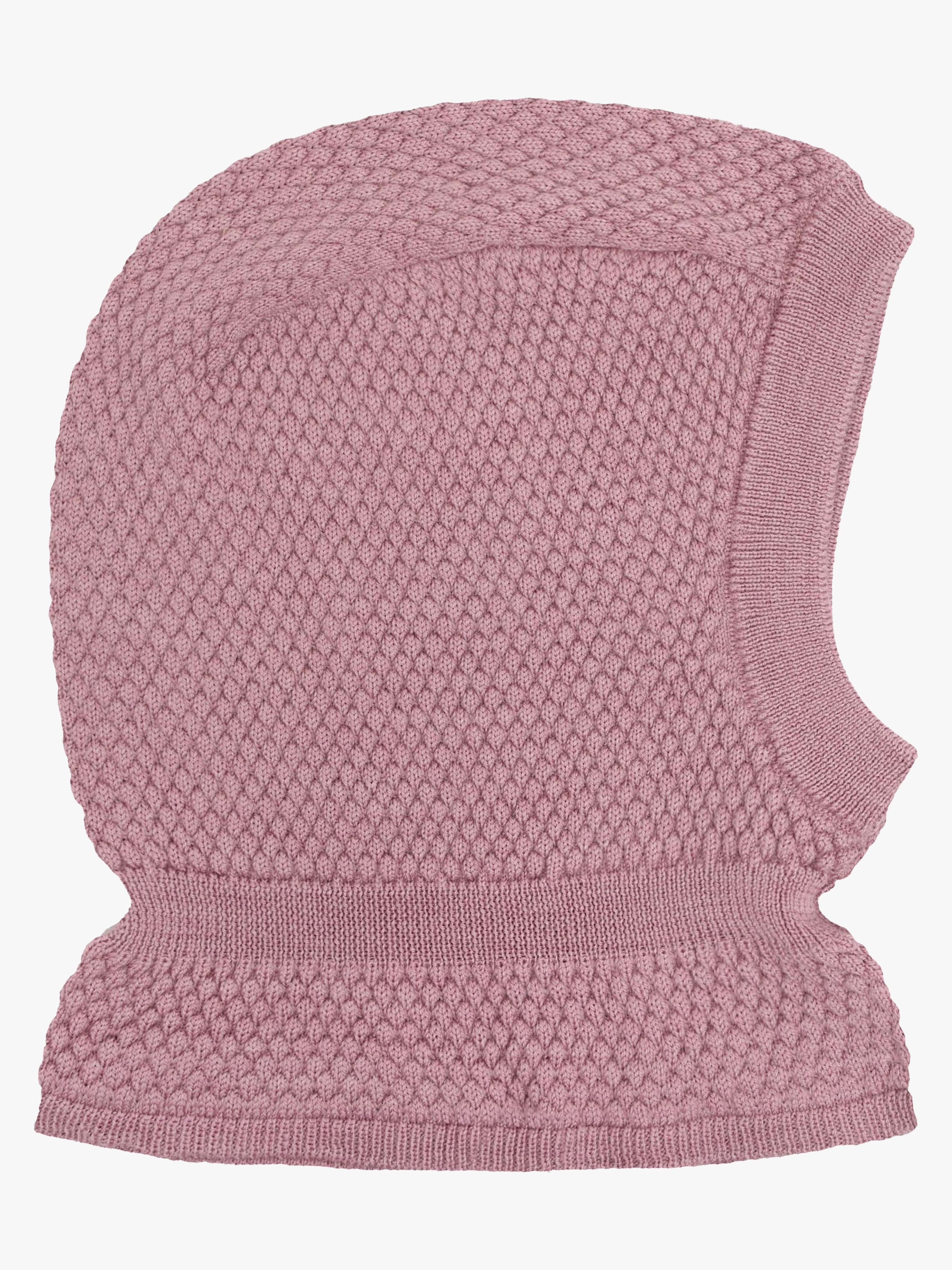 CeLaVi Gestrickte Schlupfmütze Merinowolle, Lilas Melange, 50
