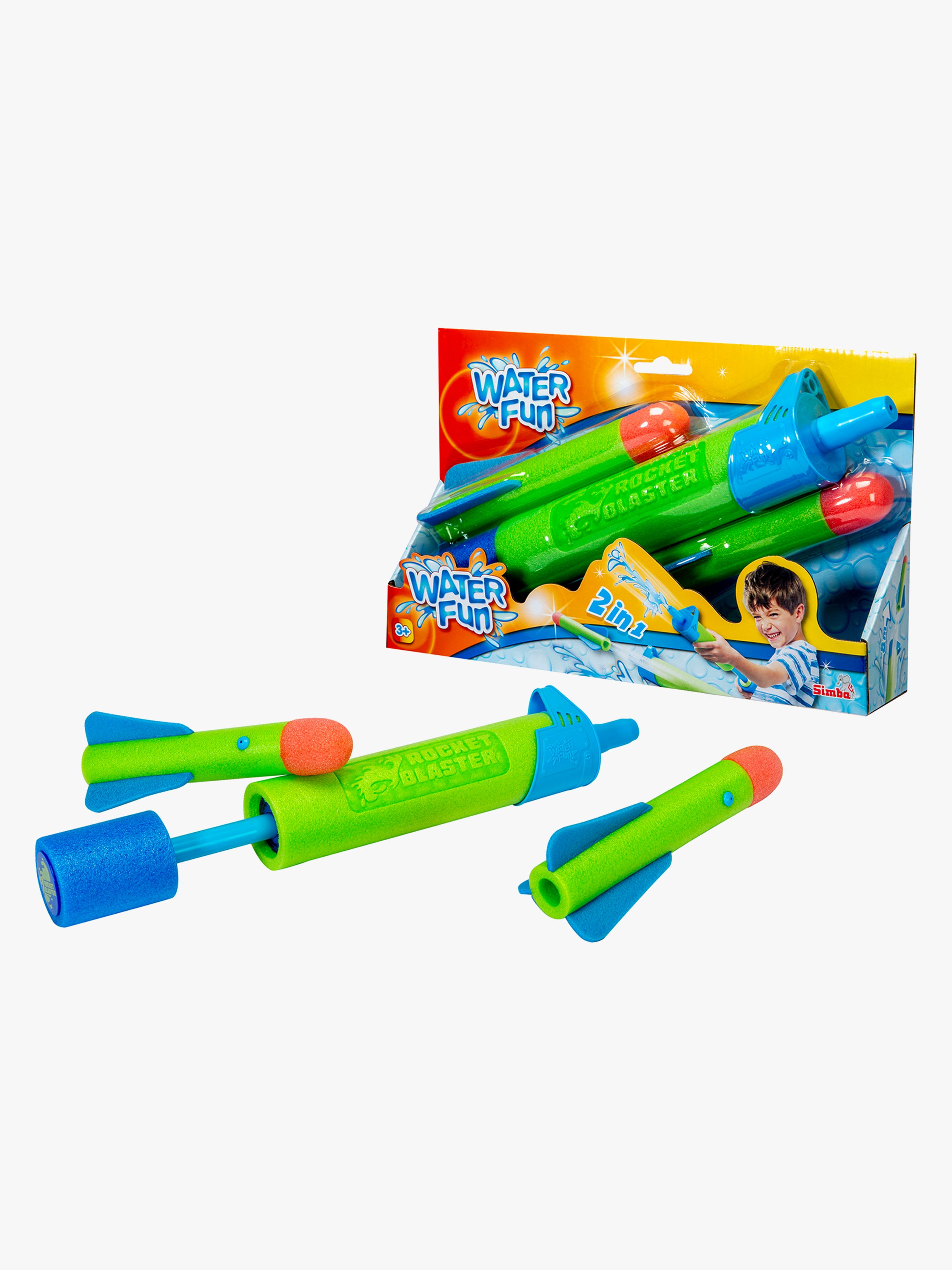 Water Fun 2-in-1 Wasserrakete mit 2 Raketen