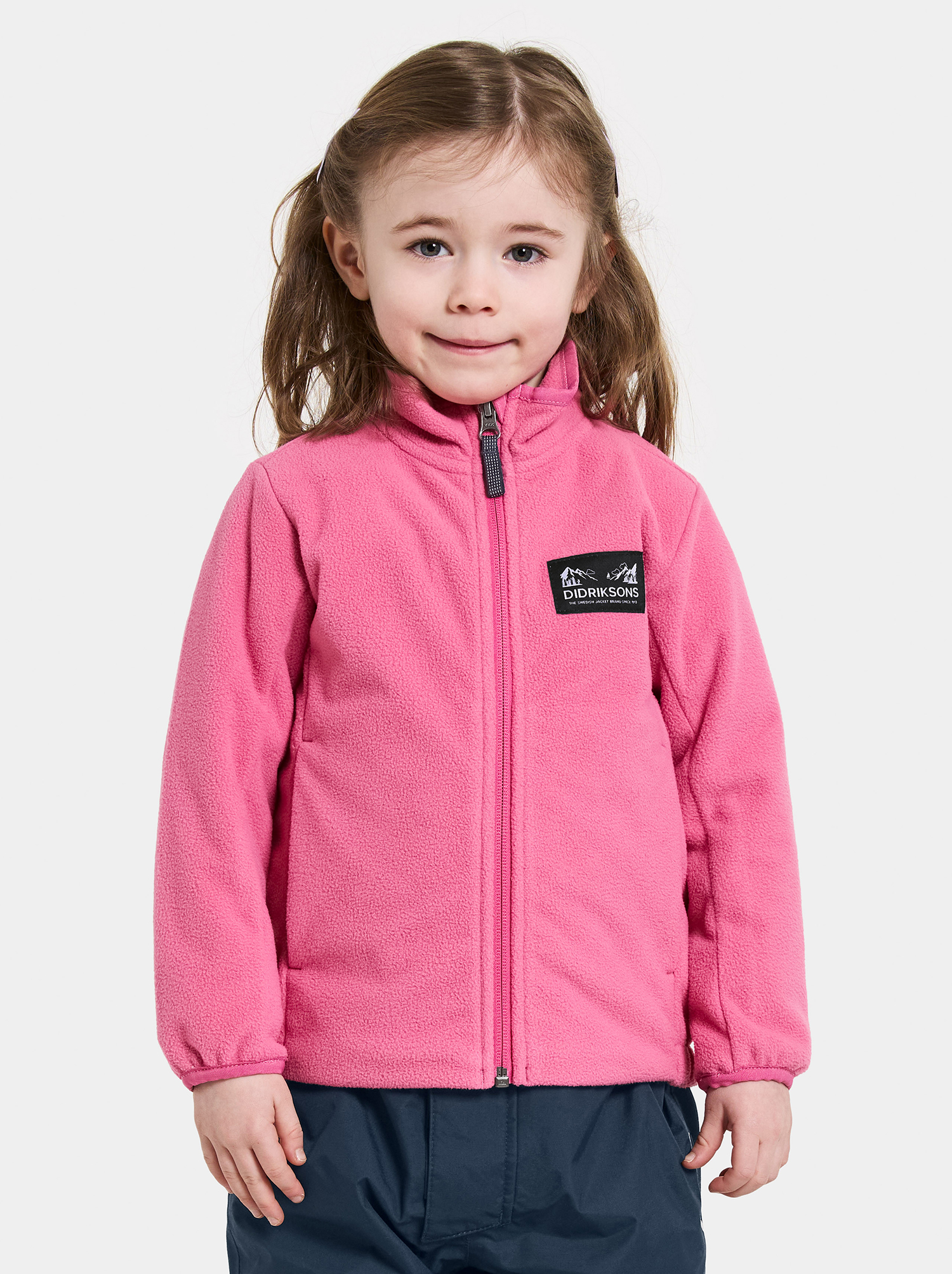 Didriksons Muskot Winddichte Windfleecejacke, Sweet Pink, 130