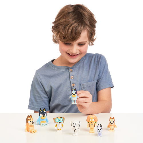 Bluey Figurenset Familie & Freunde 8er-Pack