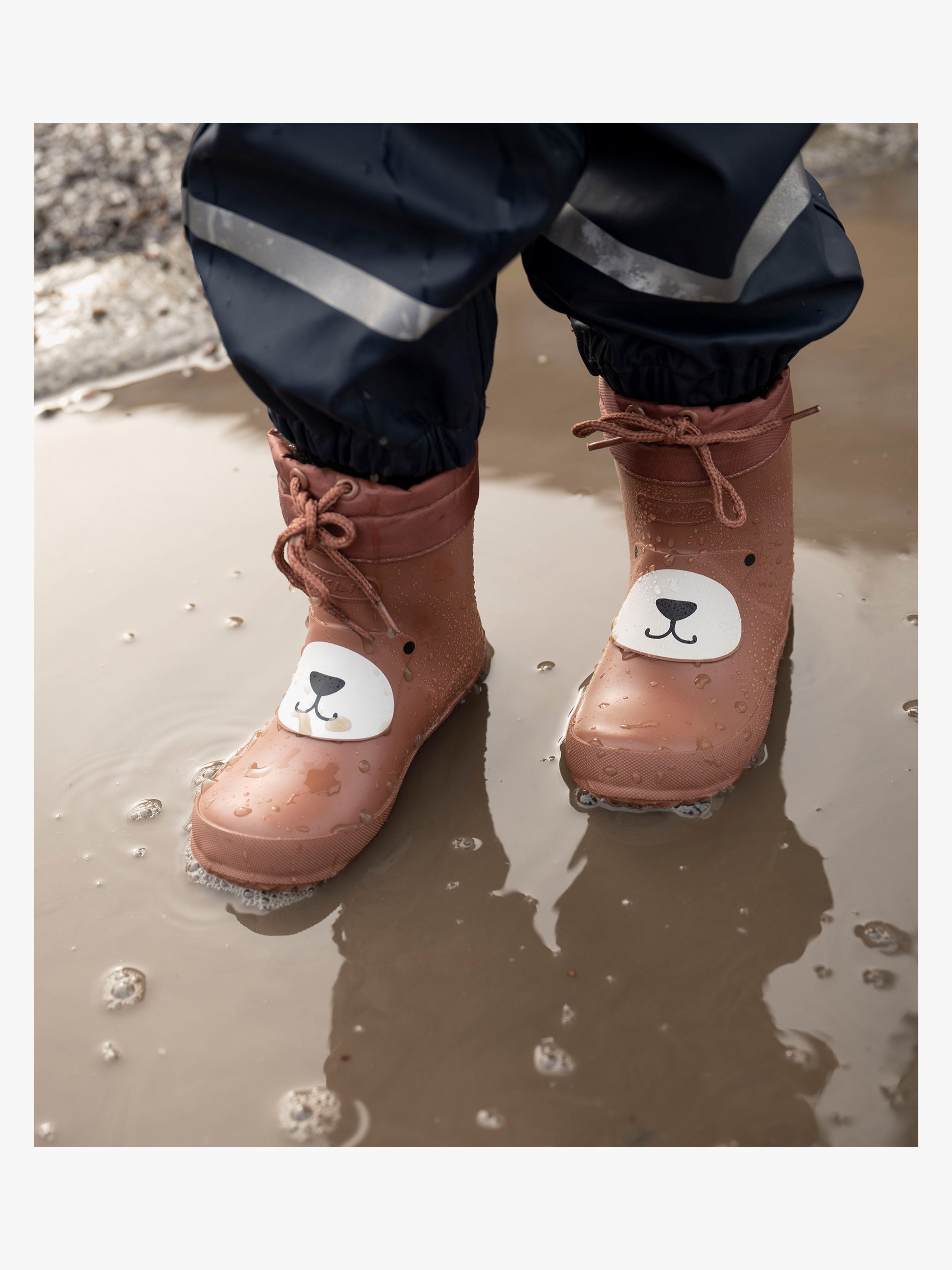 Alv Indie Print Gummistiefel, Cognac, 24, Kindergummistiefel, Kinderstiefel, Gummistiefel kinder, Kids