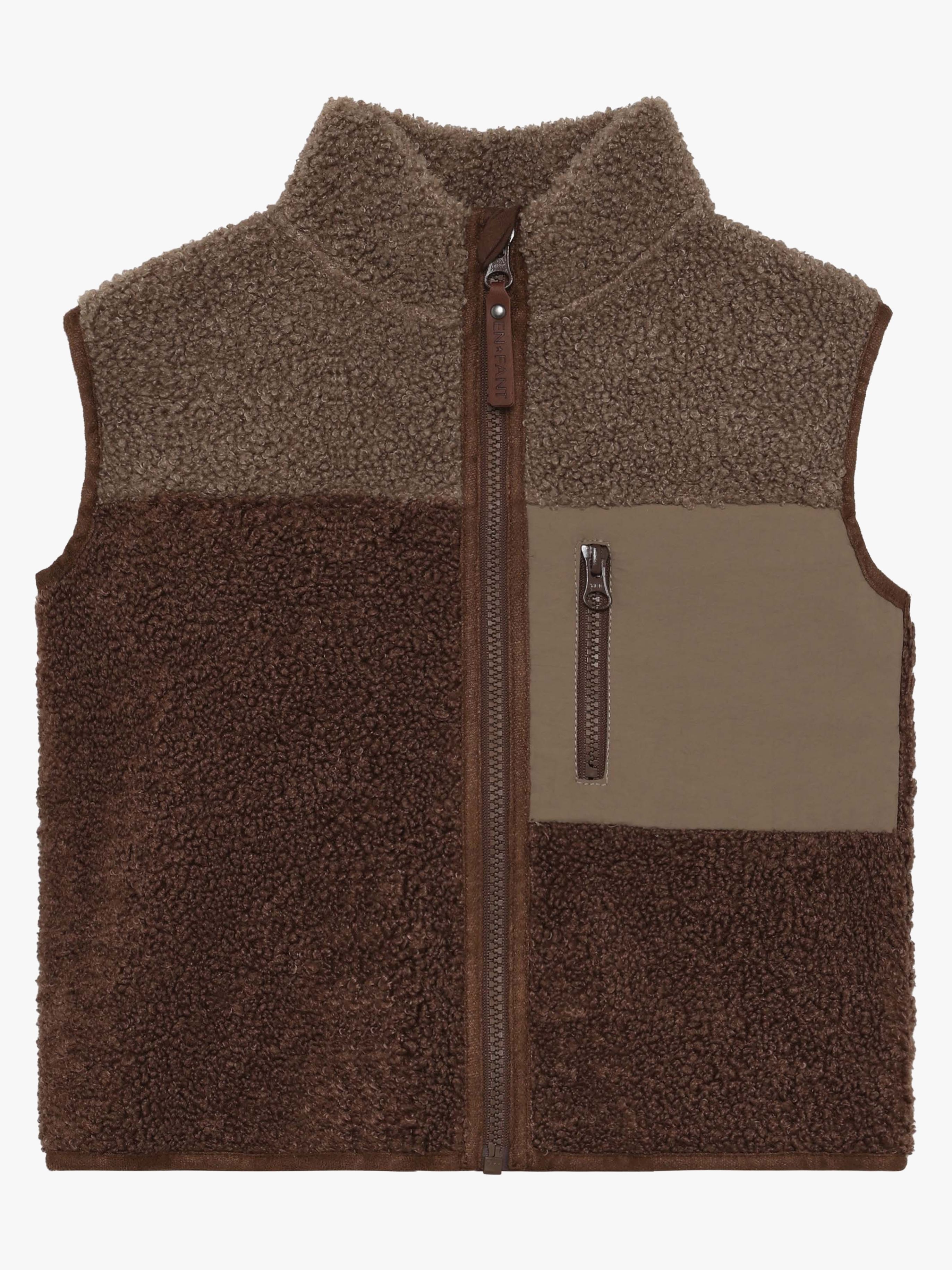 EN FANT Teddy Weste, Chestnut, 104