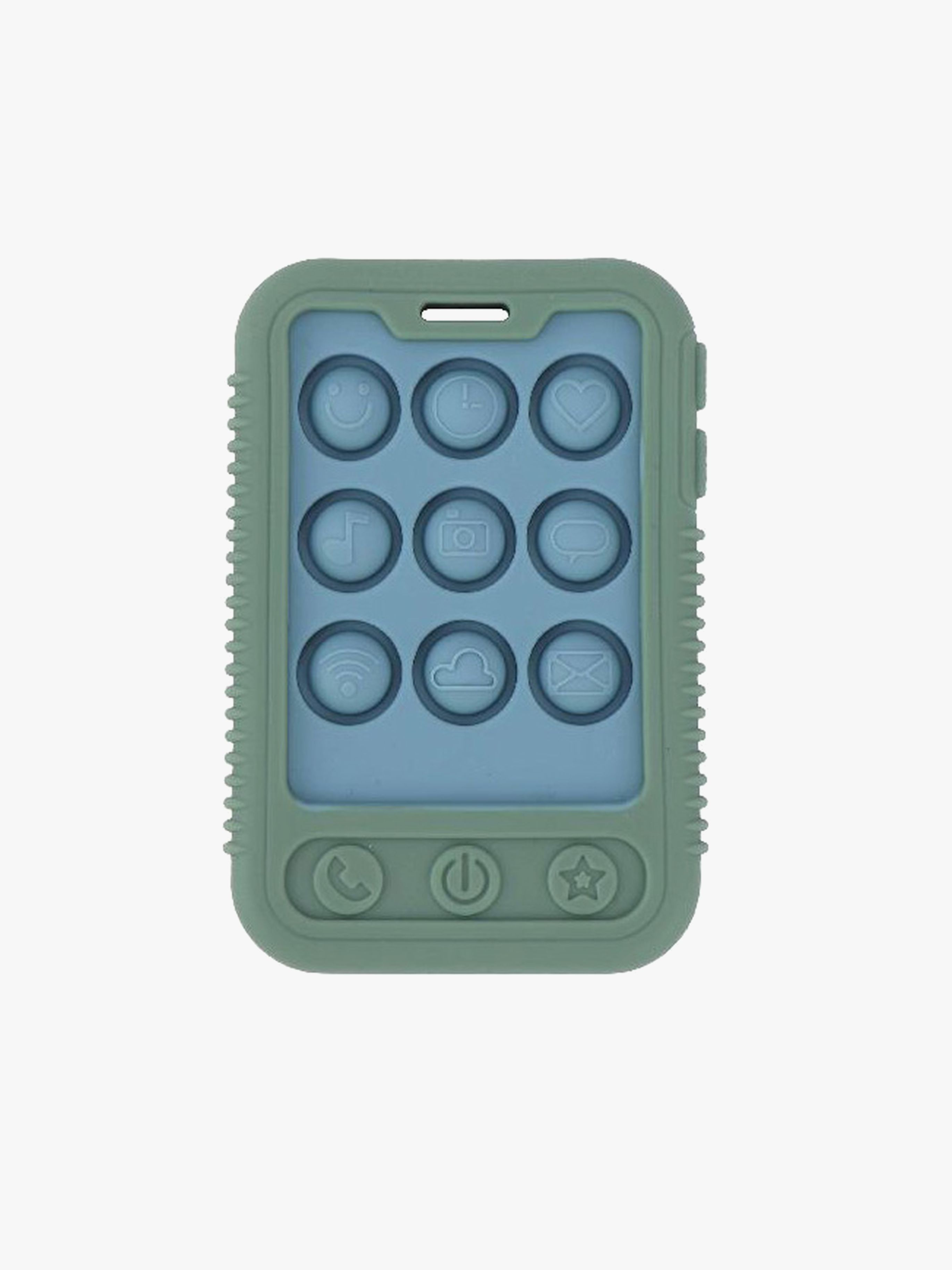 Nuby Phone Popper Beißringe, Grün/Blau, Beißspielzeug