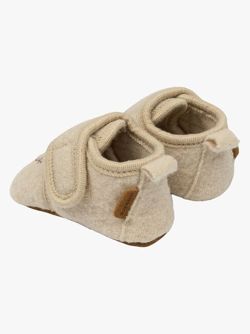 Mikk-Line Hausschuhe Wolle, Off White