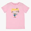 Pippi Langstrumpf X Martinex Pippi Logo T-Shirt, Rosa