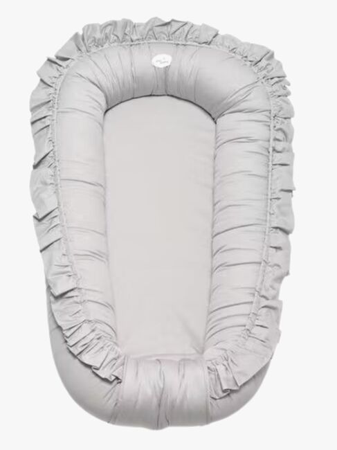 Mini Dreams Cozy Babynest Rüschen, Hellgrau