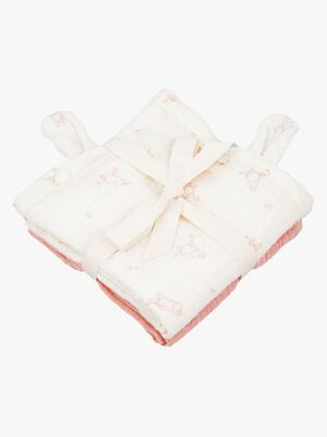 Mumin Musselintücher 2er-Pack, Pink