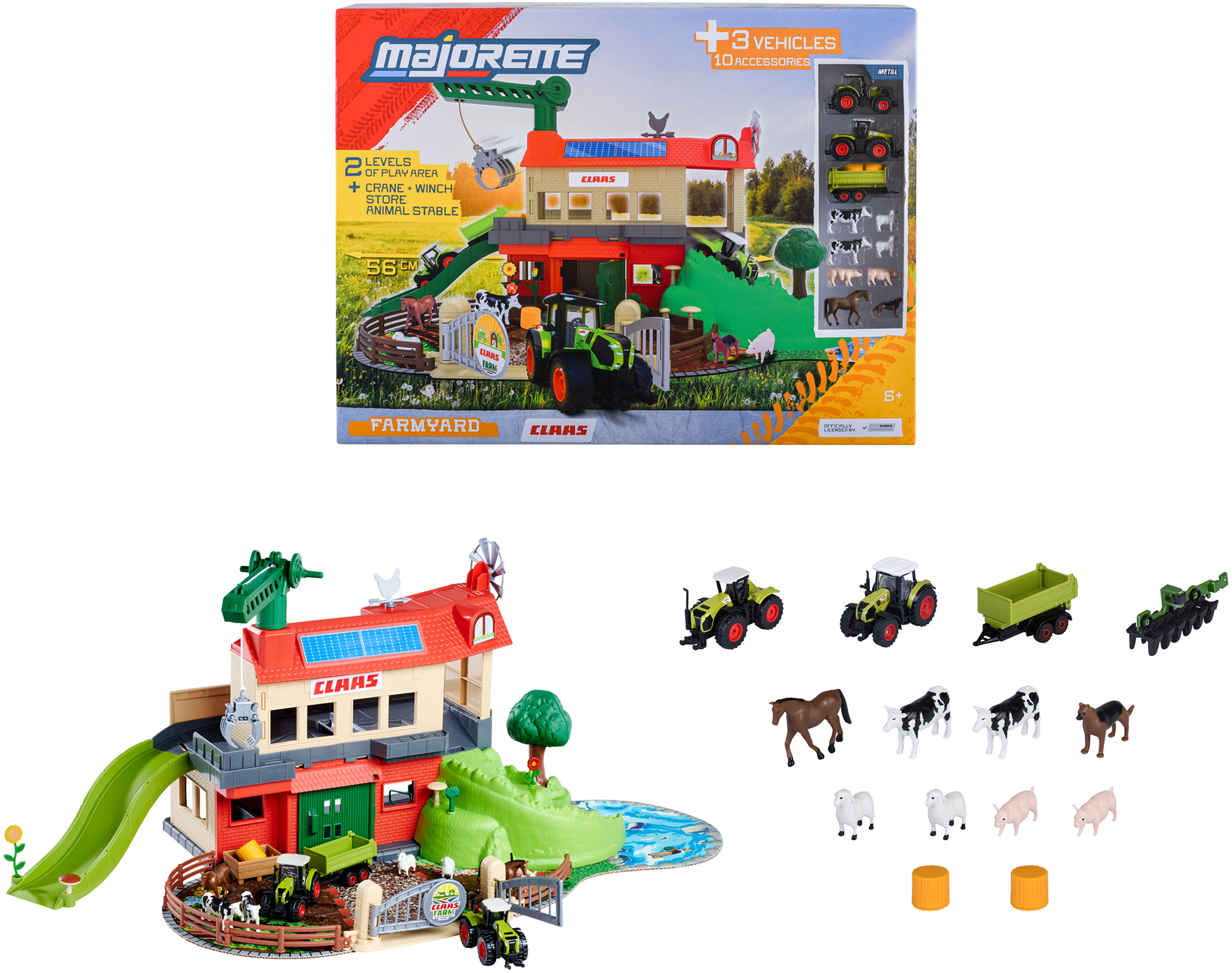 CLAAS Bauernhof mit 3 Fahrzeugen