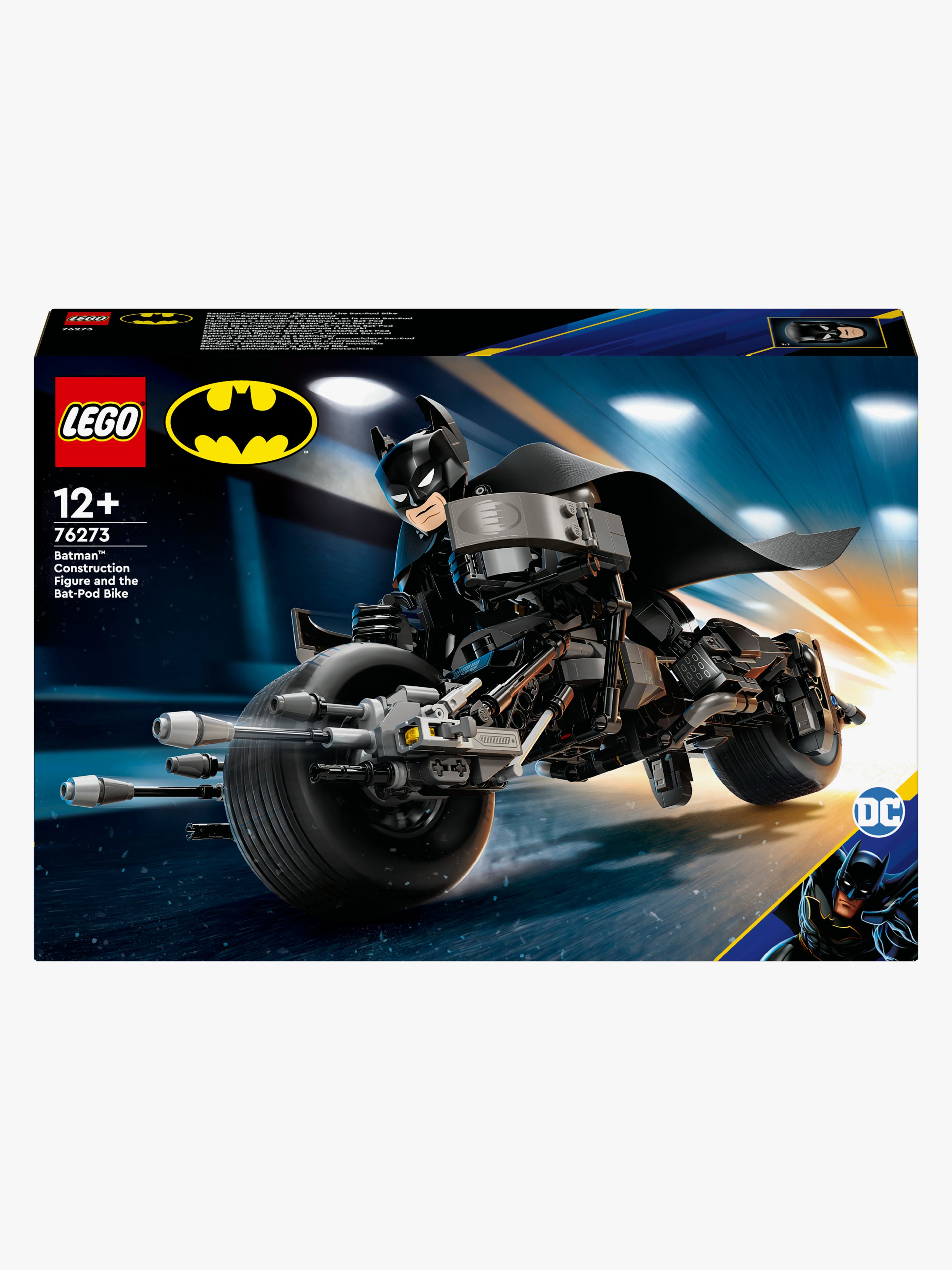 Super Heroes 76273 Batman Baufigur mit dem Batpod