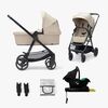 Kinderkraft NEWLY Mink Pro Kombikinderwagen 4-in-1, Sand Beige