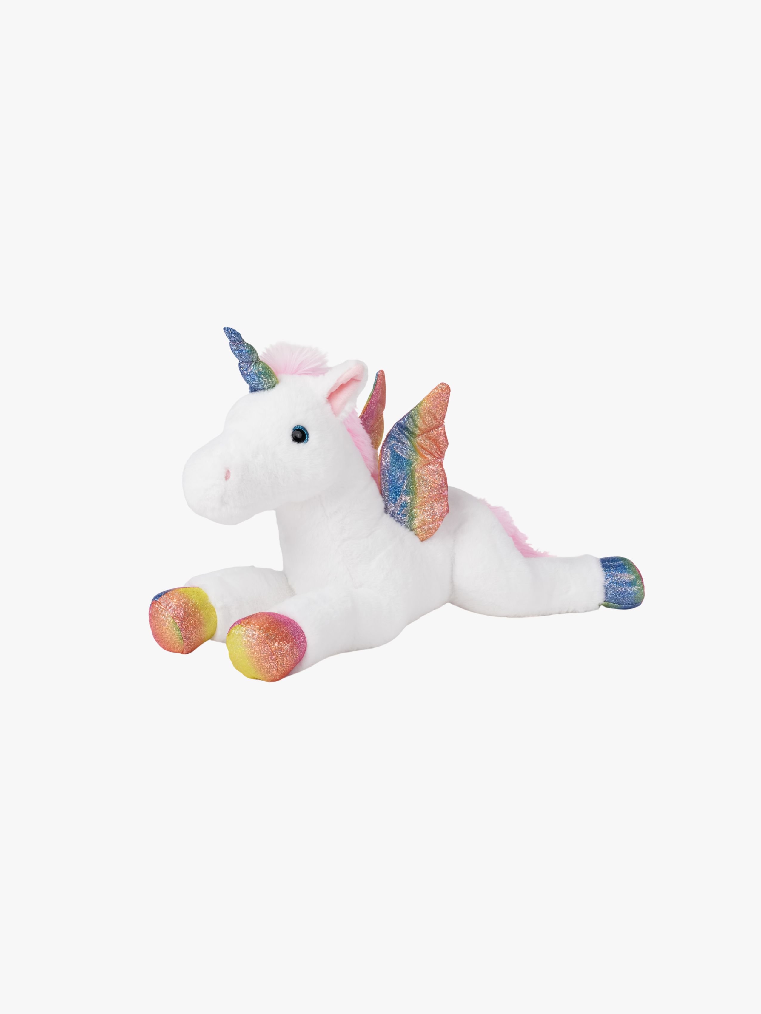 Teddykompaniet Kuscheltier Liegendes Einhorn mit Flügeln 50 cm