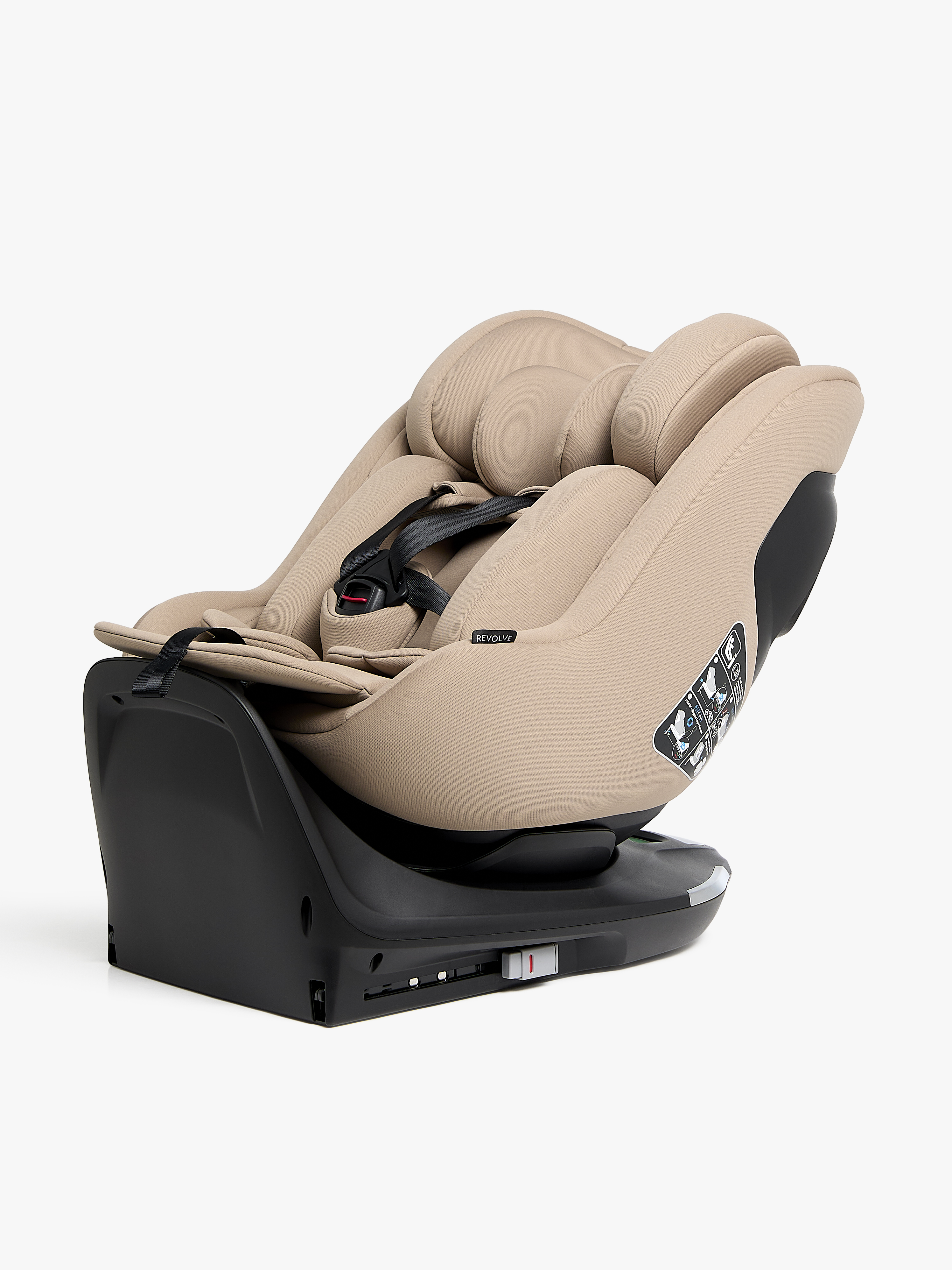 Beemoo Revolve i-Size Kindersitz inkl. Basis, Taupe