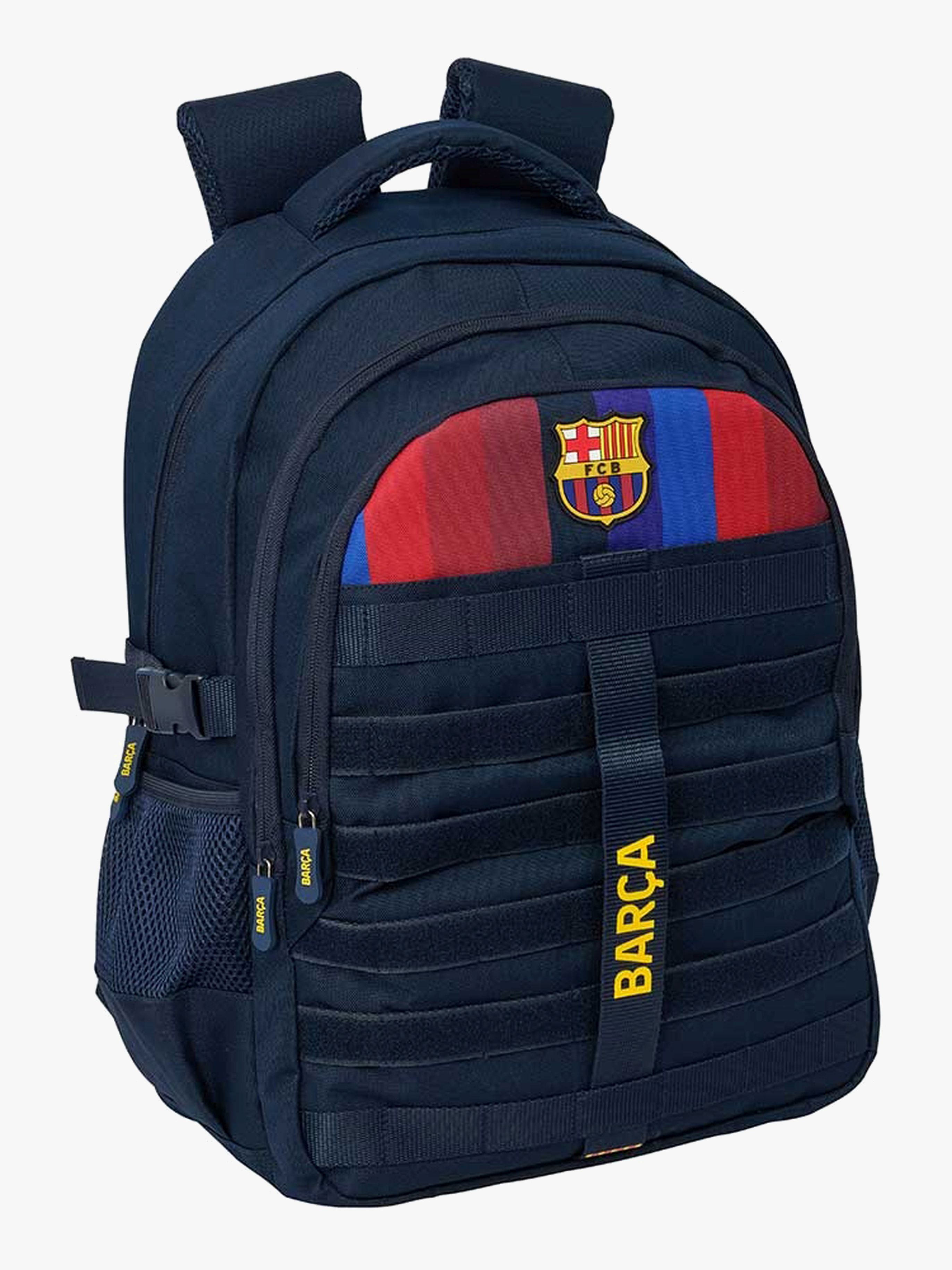 FC Barcelona 2-Fächer Cross Kinder Rucksack 23L, Blau/Rot