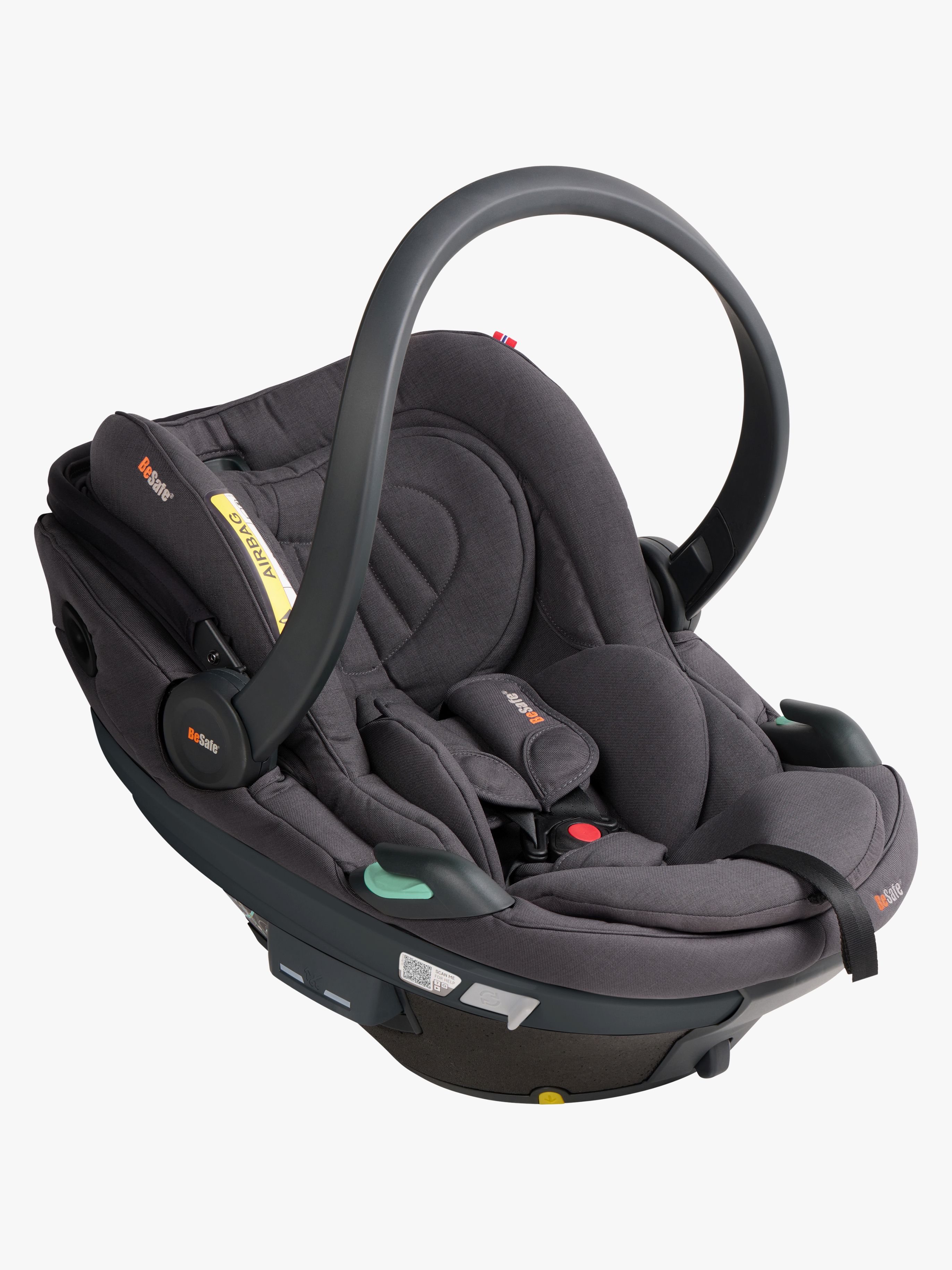BeSafe Go Beyond 2 Babyschale, Dark Grey Mélange
