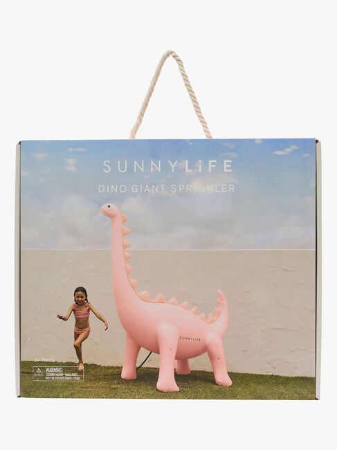 SUNNYLiFE Giant Dino Aufblasbarer Sprinkler, Into the Wild Pink