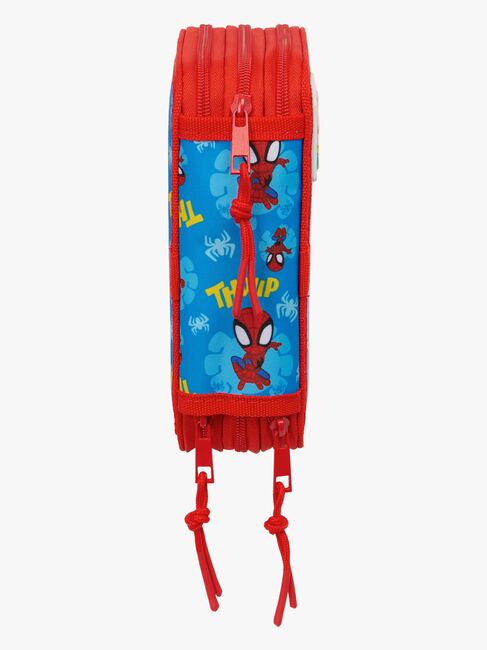 Spidey And His Amazing Friends Gefülltes Dreifach-Federmäppchen 37 Teile, Blau