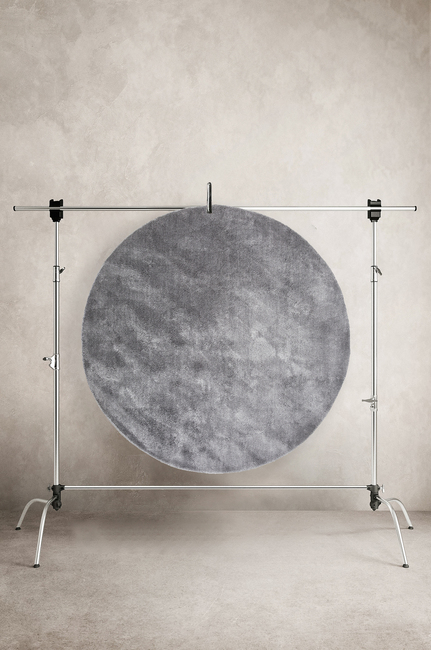 Alice & Fox Teppich Rund 130 cm, Grau