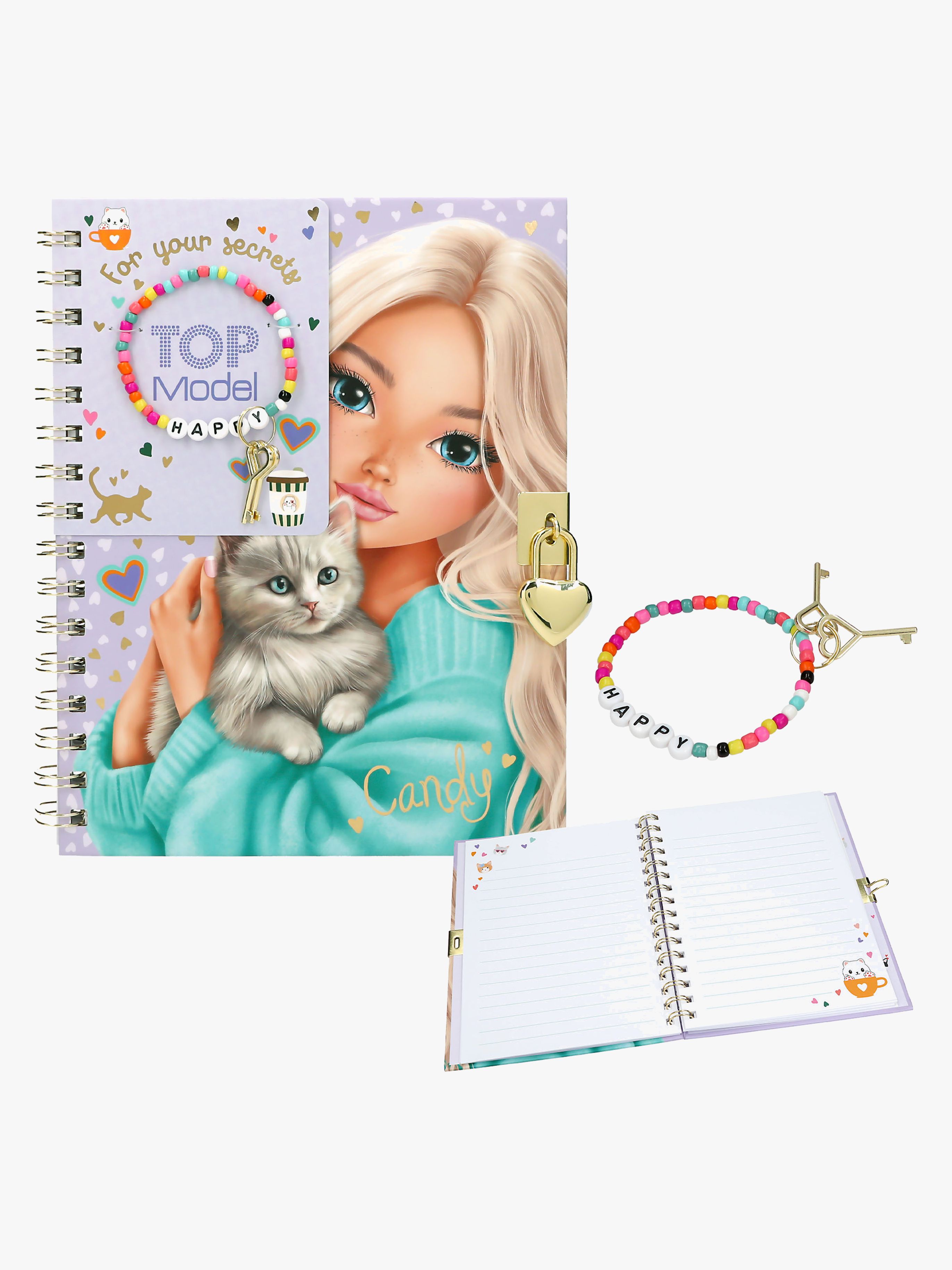 Tagebuch mit Verschluss & Armband