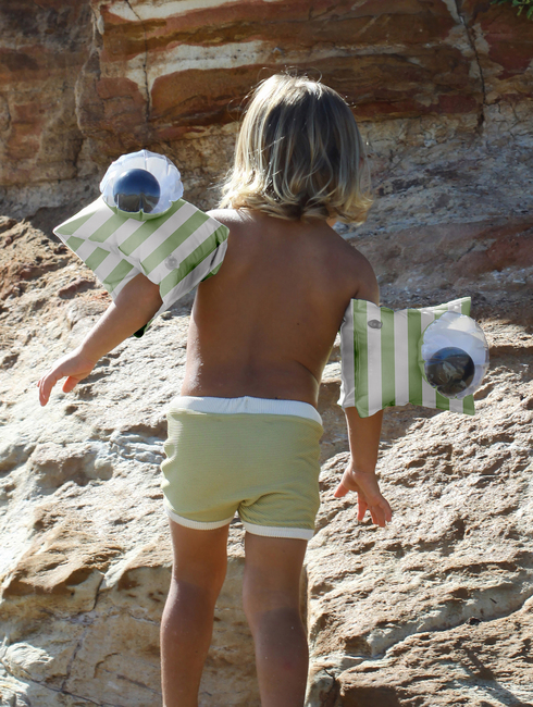 SUNNYLiFE Schwimmflügel, Shark Tribe Khaki