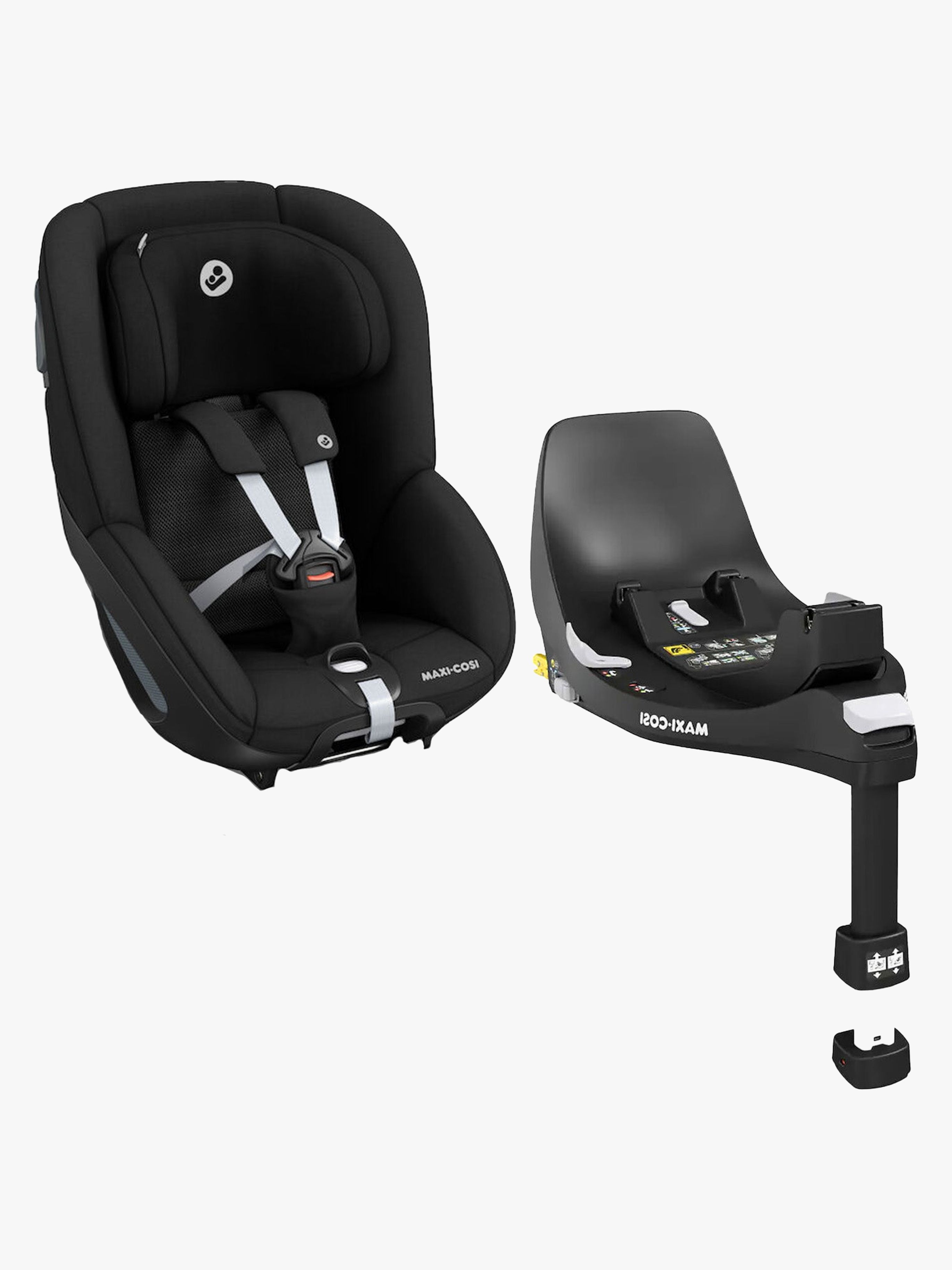 Pearl 360 Kindersitz inkl. FamilyFix 360 Basis, Authentic Black