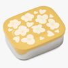 LIEWOOD Arthur Gemusterte Brotdose, White/Yellow
