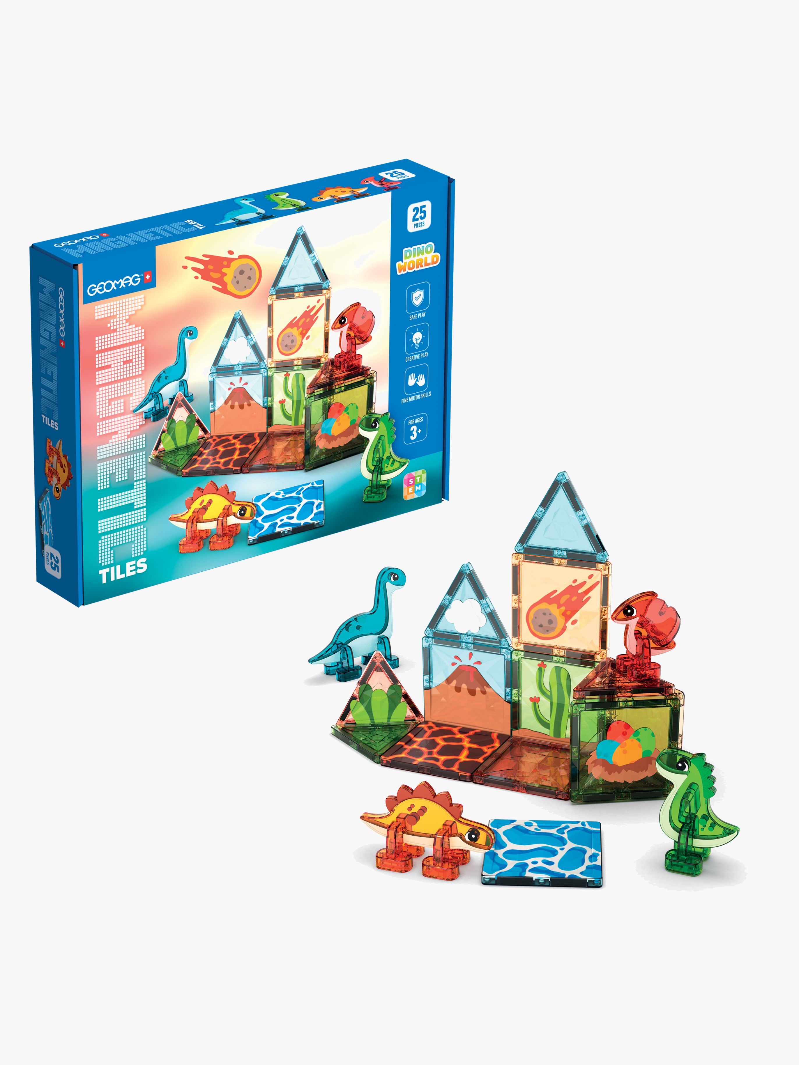 Magnetischer Bausatz Dino World 25 Teile