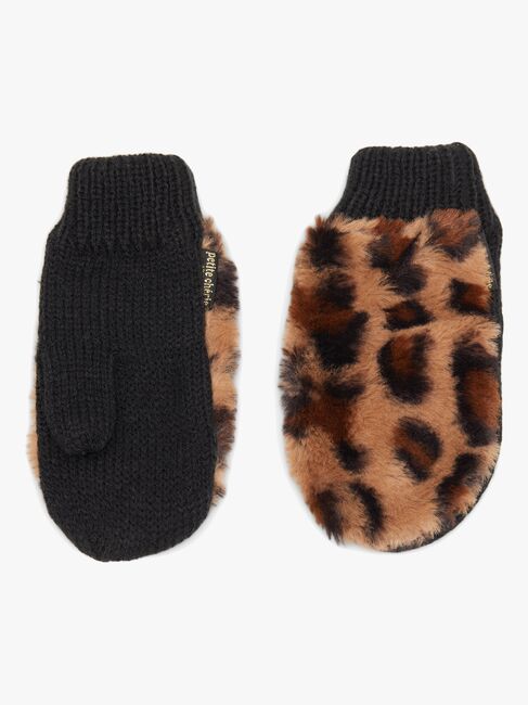 Petite Chérie Atelier Zoey Fake Fur Set, Leopard