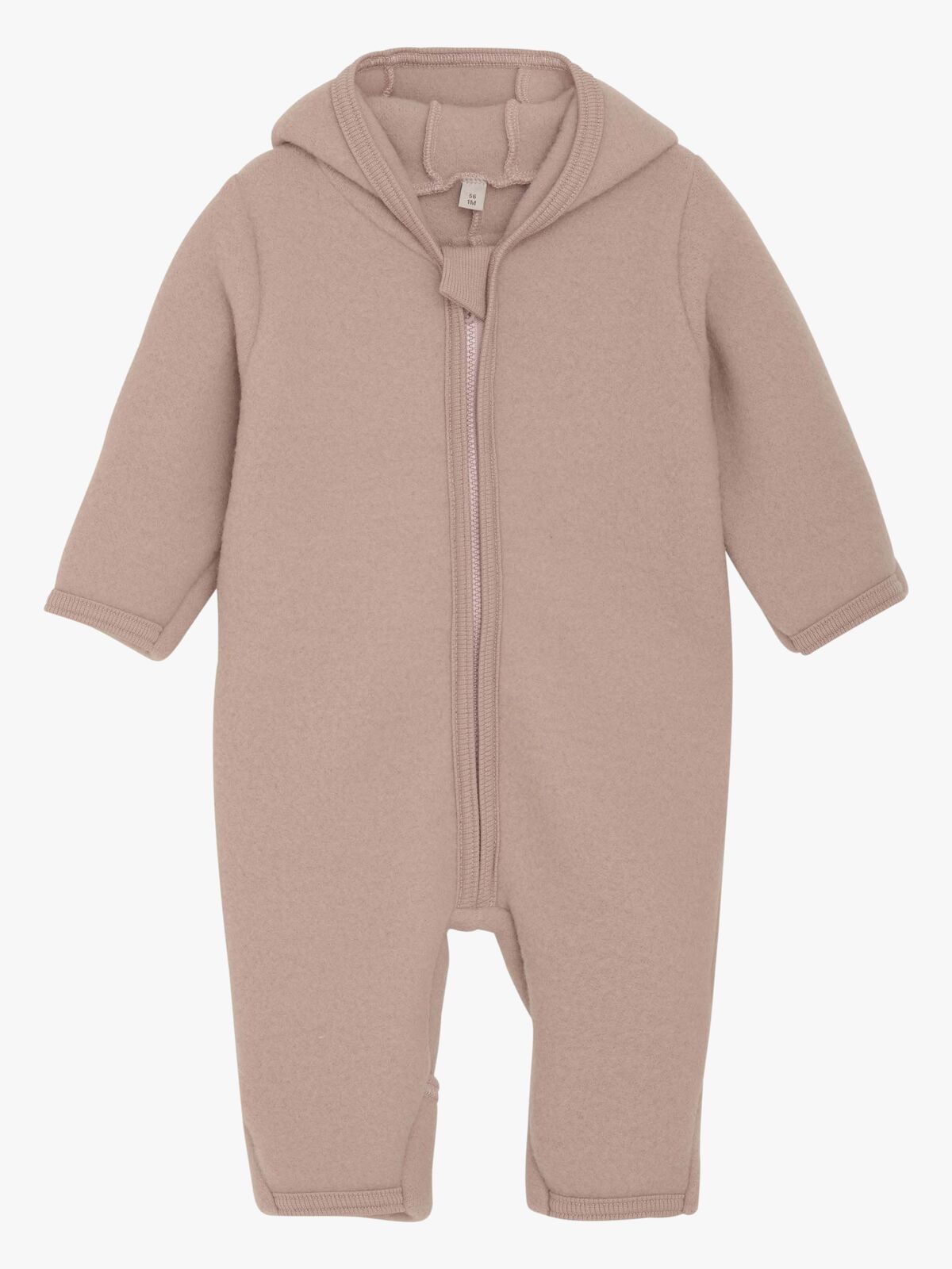 Huttelihut Overall Merinowolle mit Ohren, Mahogany Rose