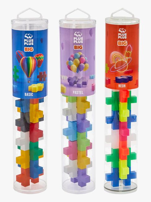 Plus-Plus BIG Bausatz mit Bodenplatte & Röhre 3x15 Teile