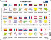 Larsen Namen, Flaggen und Hauptstädte Memopuzzle 54 Teile