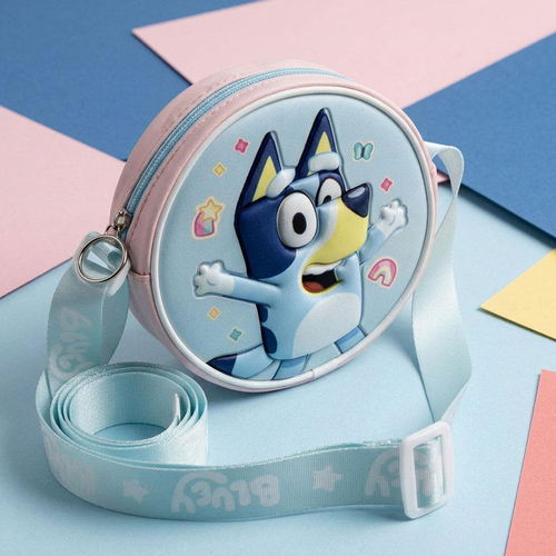 Bluey 3D Schultertasche, Blau