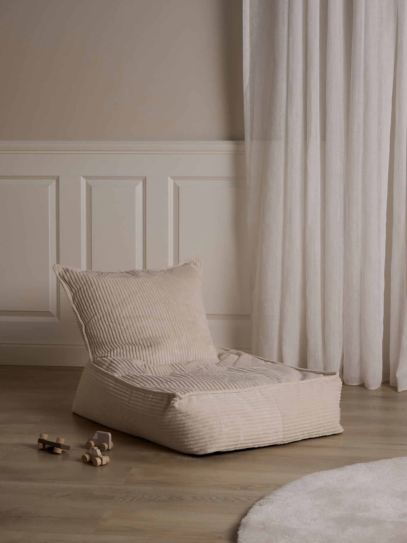 Alice &  Fox PIXIE Sitzsack, Beige Manchester