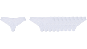 Milki String Spitze 10er-Pack, White