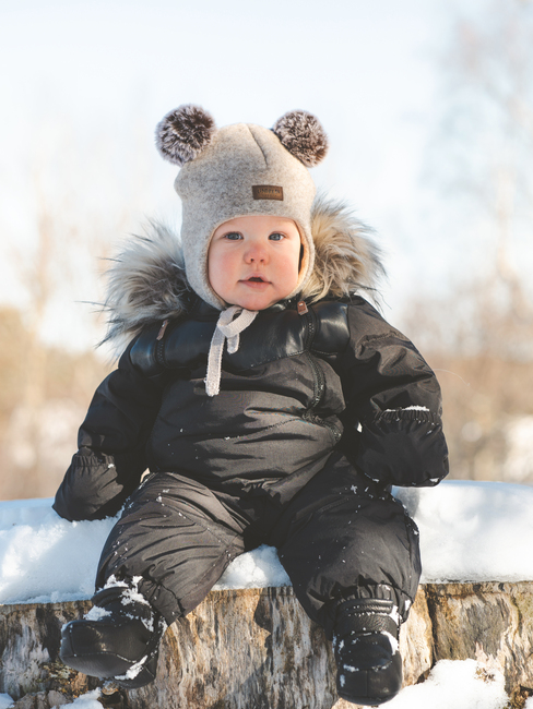 Lindberg Norrbotten Mütze Wolle, Beige