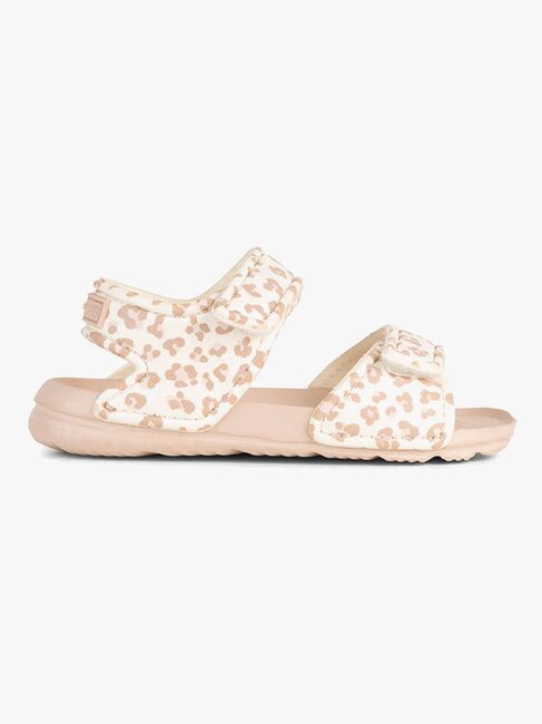 Swim Essentials Sandalen, Beige Leopard